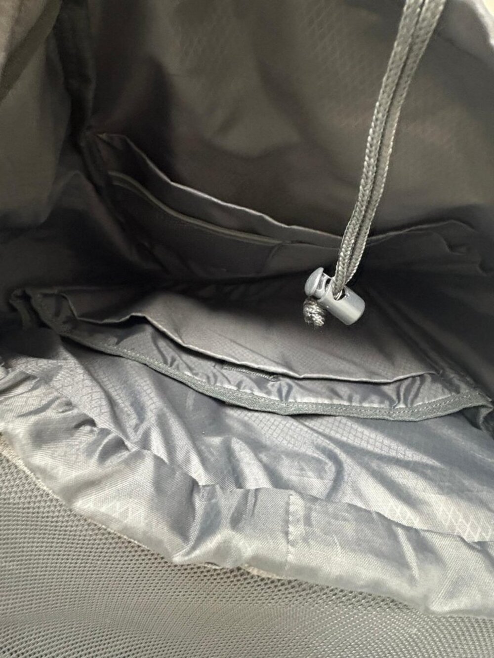 Made By Design Gray Backpack – Roll Top Drawstring – Multiple Pockets - Picture 4 of 9